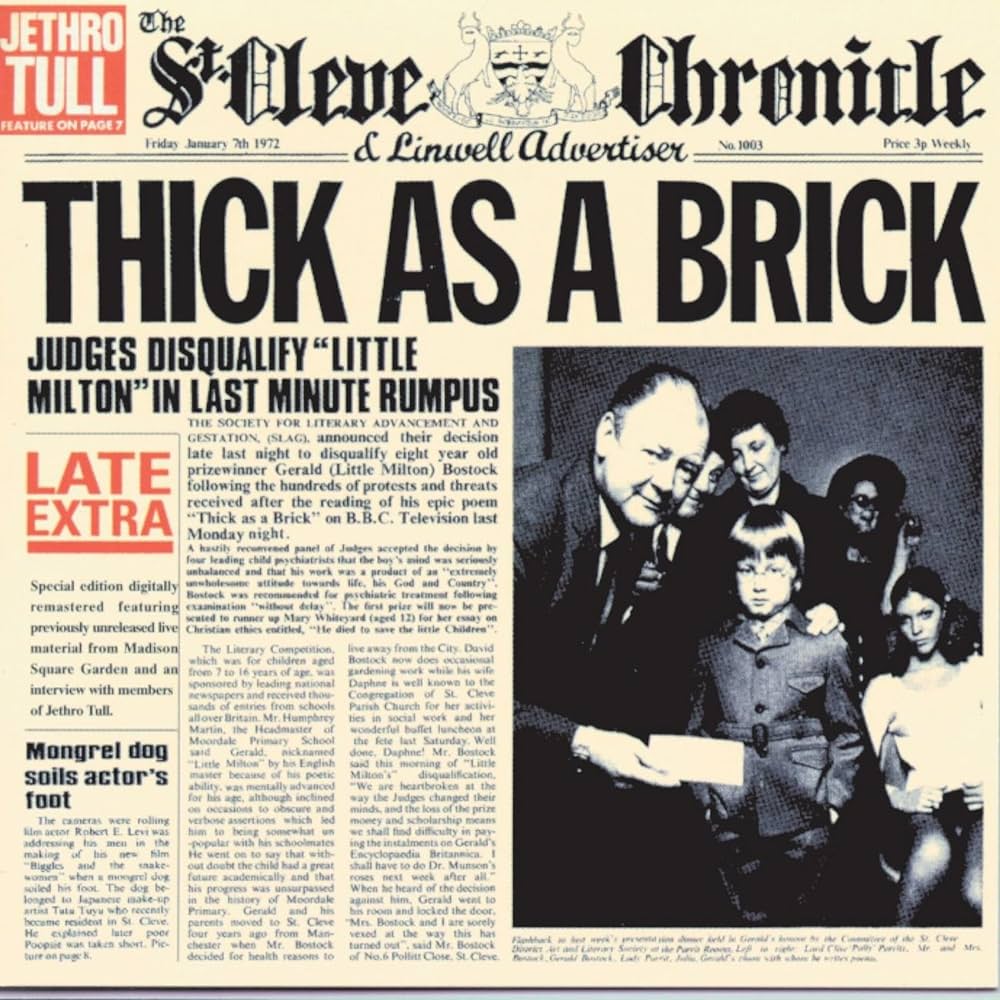 Thick as a Brick: il capolavoro dei Jethro Tull